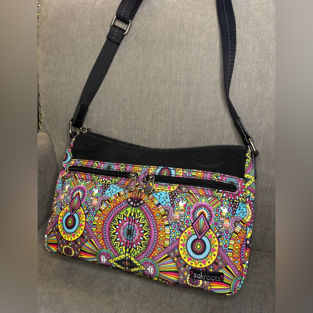 Sakroots New Adventure Hobo - Llama Multicolor Mandala Shoulder/Crossbody